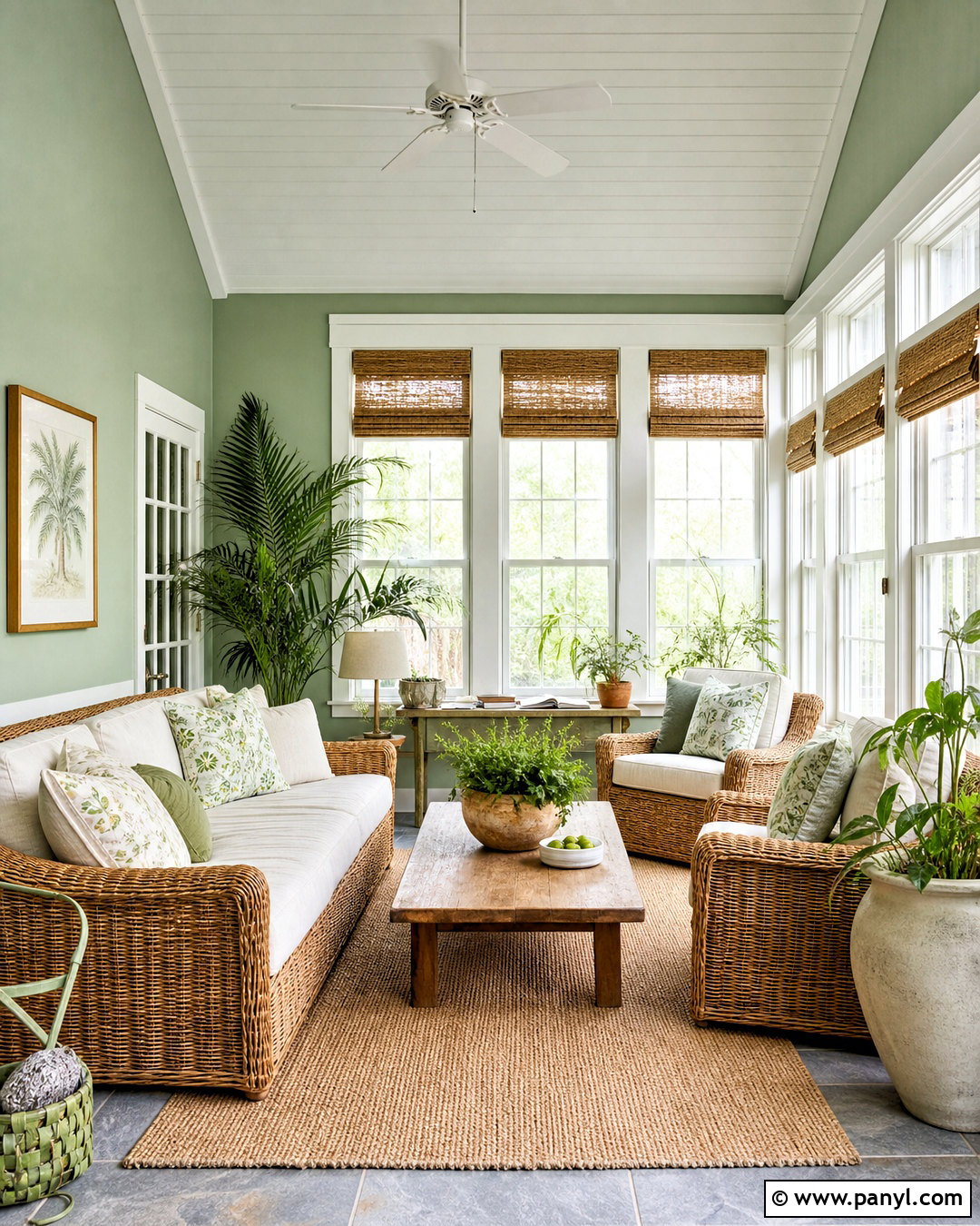 Sage Green Sunroom - 20 sage green home ideas