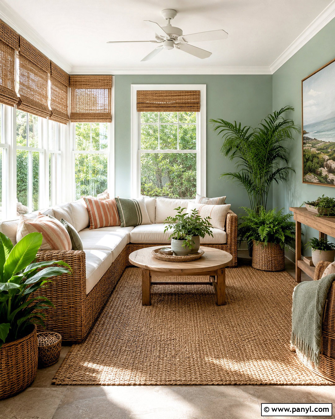 Sage Green Sunroom Accent Wall - 40 Sage Green Accent Wall Ideas