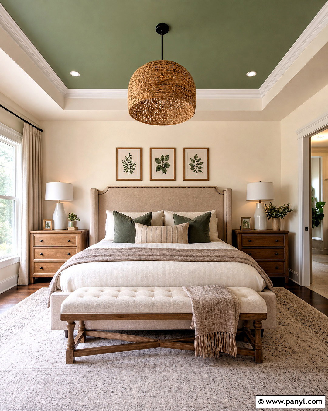 Sage Green Tray Ceiling - 20 sage green ceiling ideas