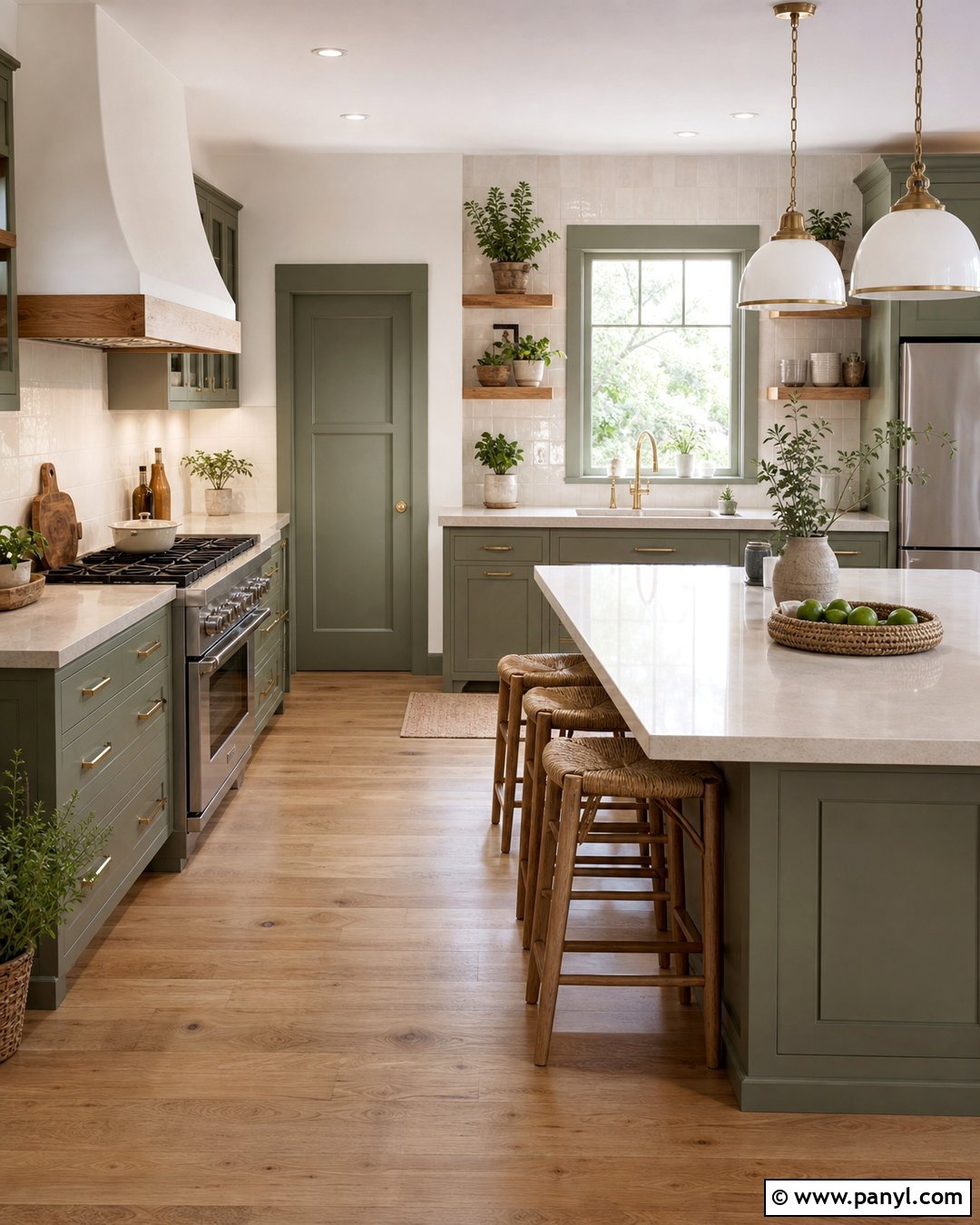 Sage Green Trim With White Walls - 25 White Wall Colored Trim Ideas
