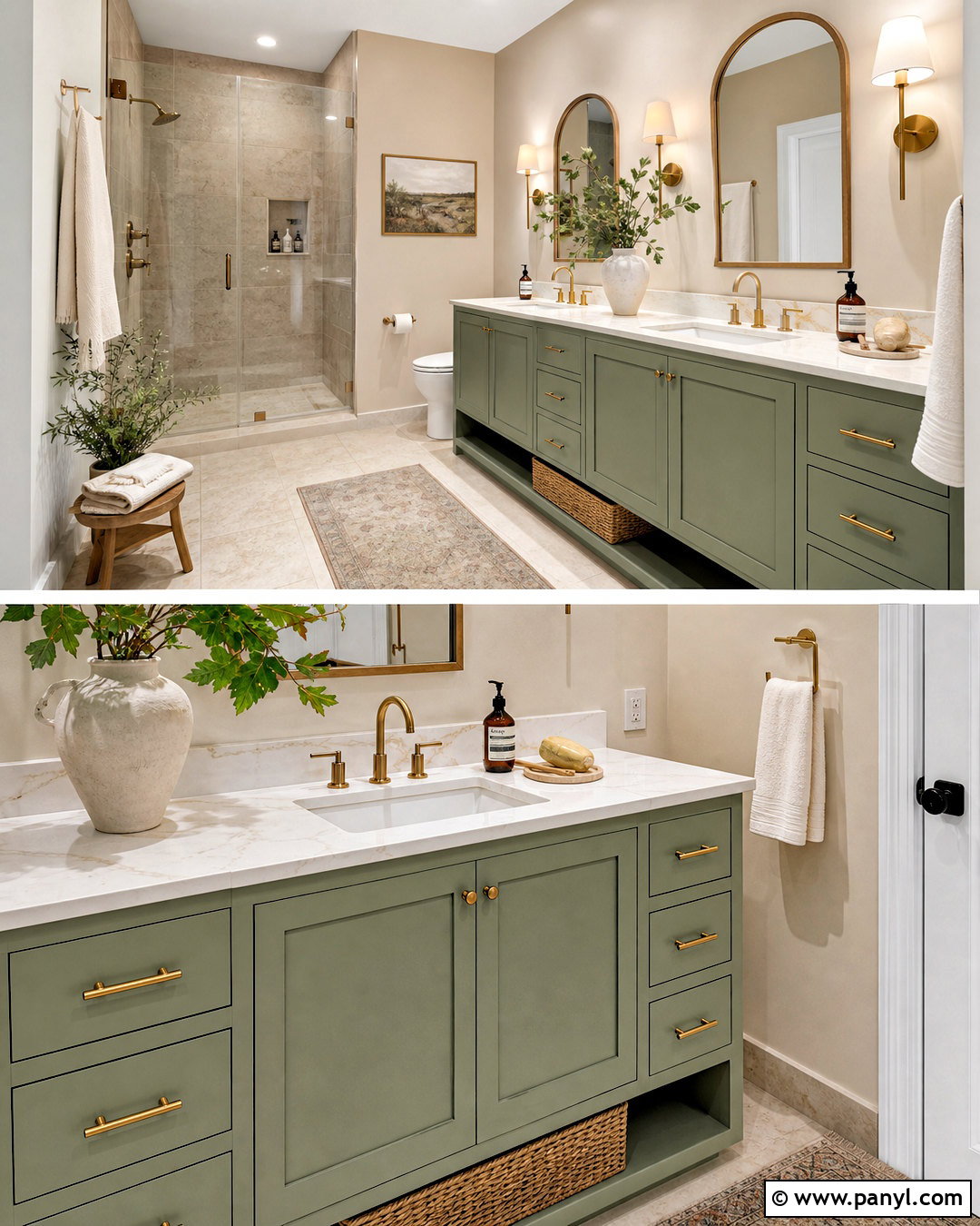 Sage Green Vanity With Beige Walls - 20 sage green vanity bathroom ideas
