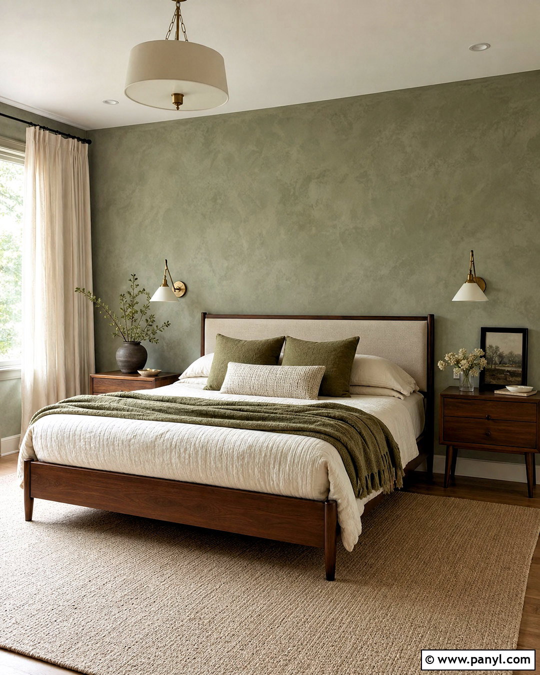 Sage Green Venetian Plaster Bedroom - 20 venetian plaster walls
