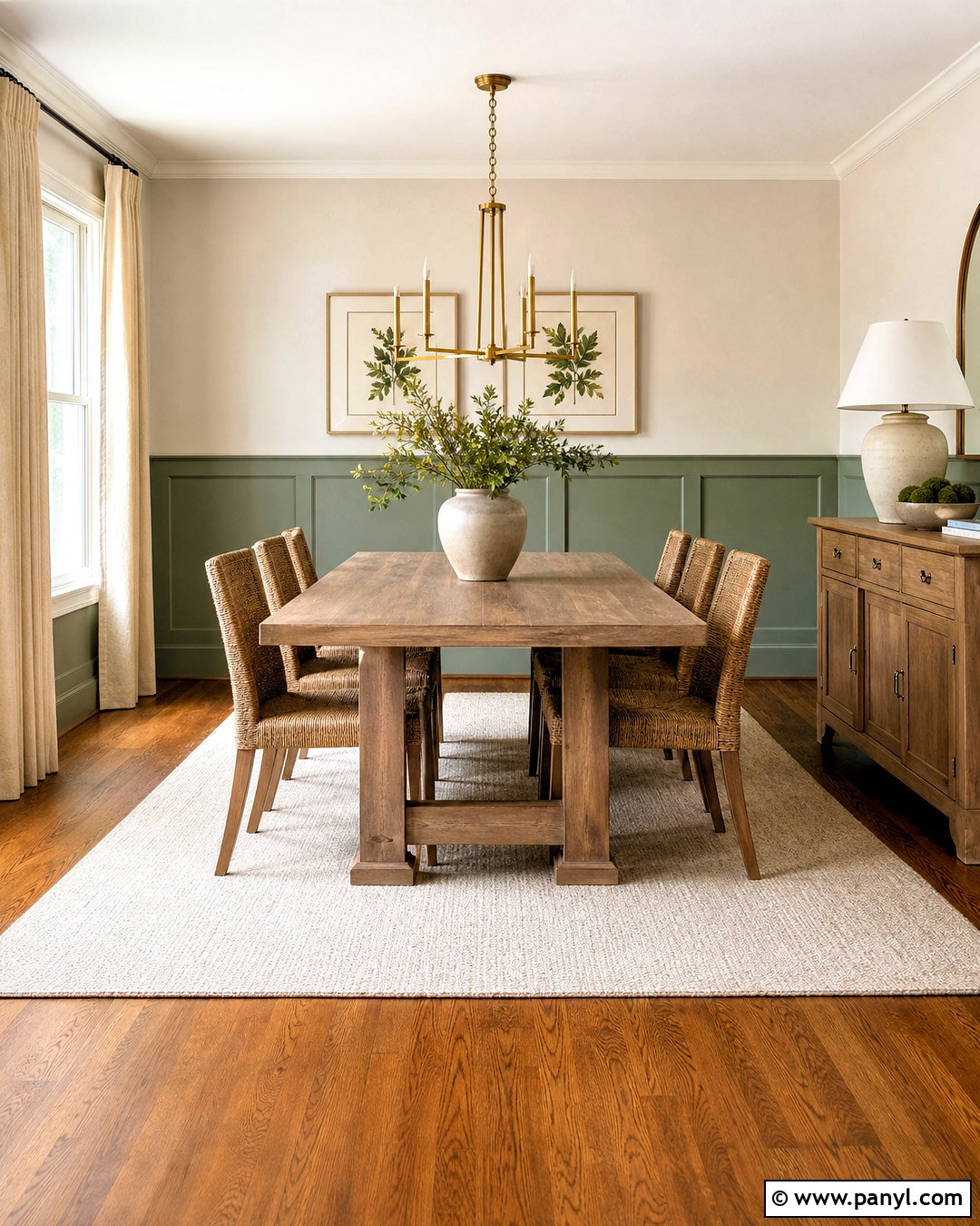 Sage Green Wainscoting Dining Room - 20 green wainscoting ideas