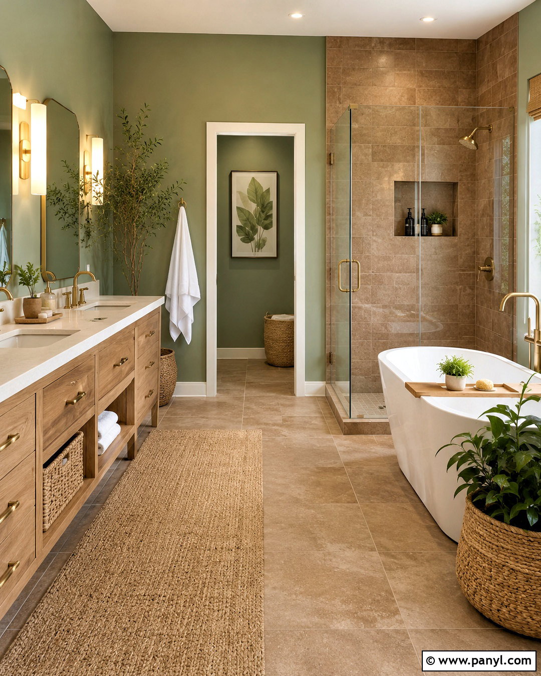 Sage Green Wall Color With Brown Tiles - 20 Wall Color With Brown Tiles