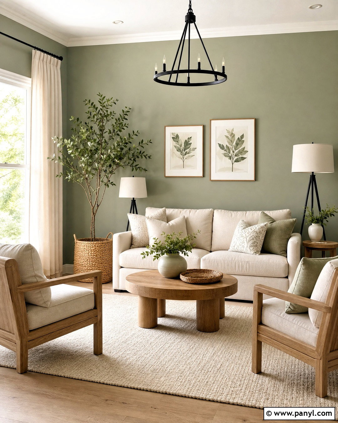 Sage Green Walls Living Room - 20 green walls living room ideas