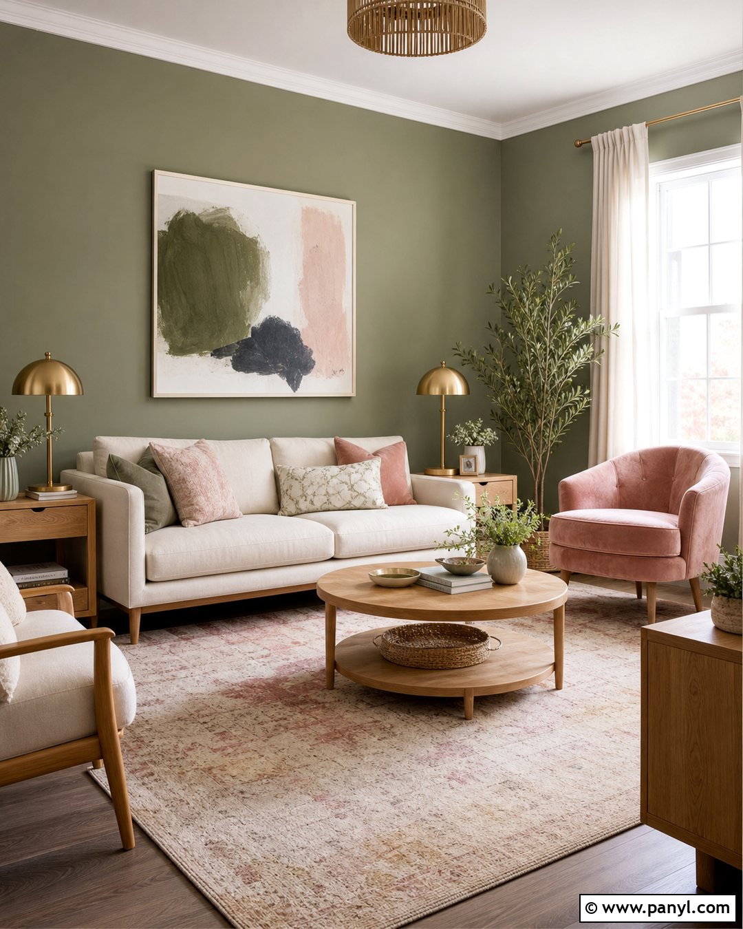 Sage Green Walls With Blush Pink Decor - 35 sage green wall color ideas
