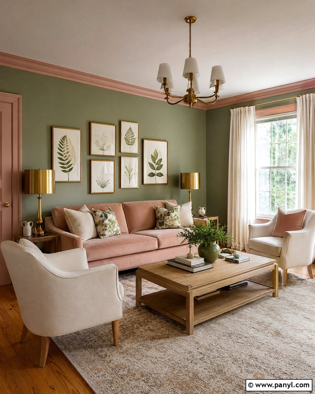 Sage Green Walls With Blush Pink Furniture - 20 sage green and pink walls