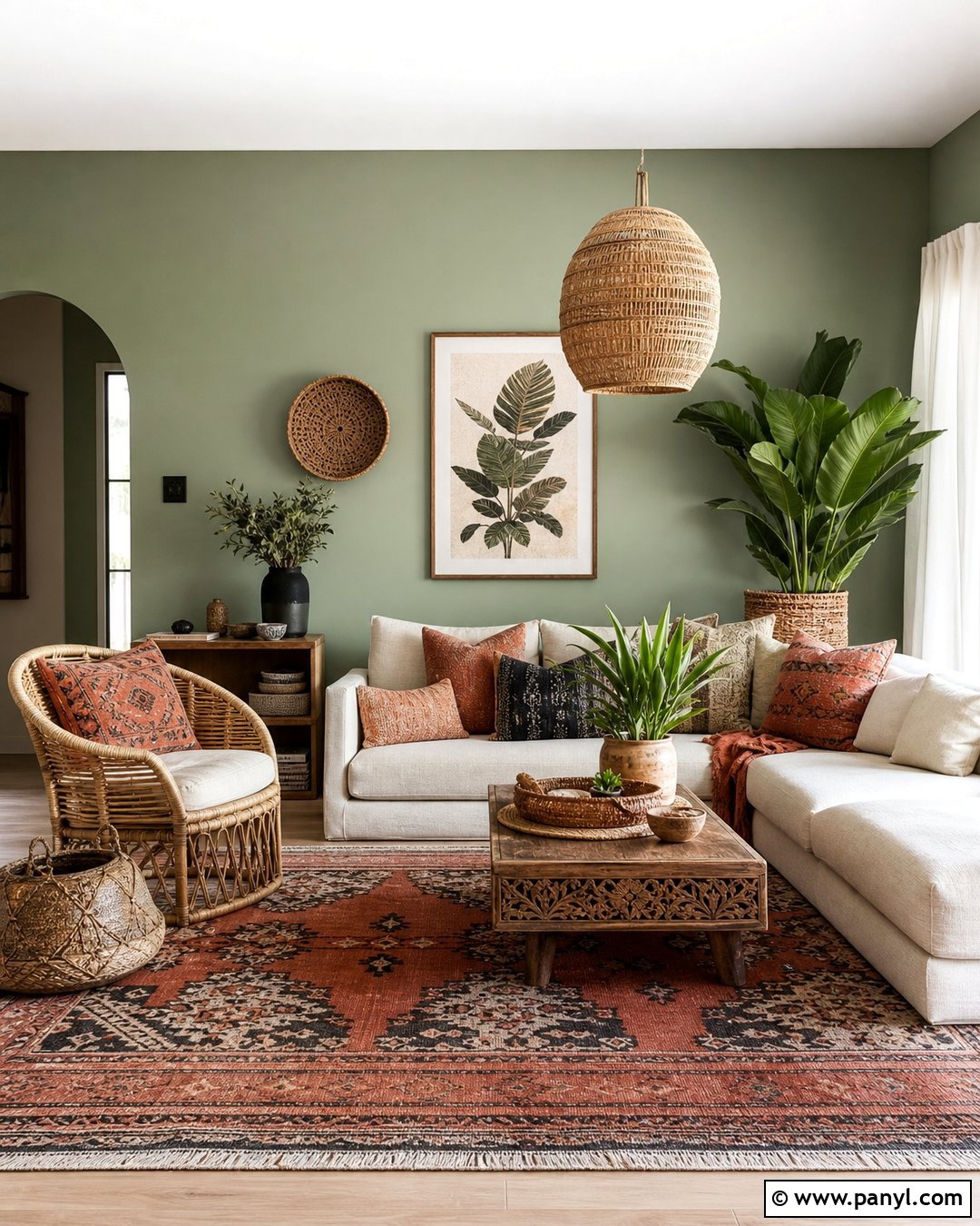 Sage Green Walls With Boho Decor - 35 sage green wall color ideas