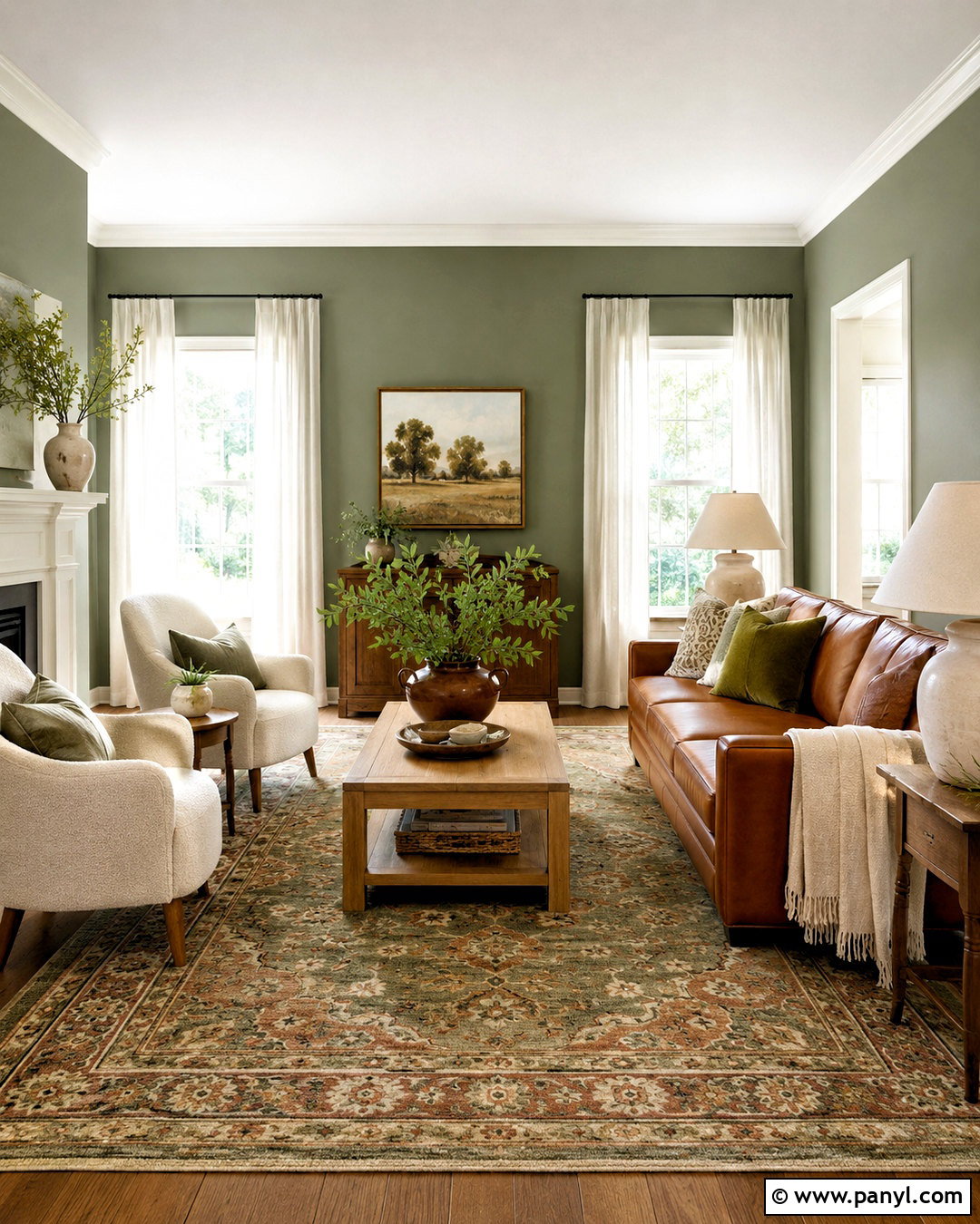 Sage Green Walls With Brown Furniture - 20 living room paint color ideas with brown furniture ideas