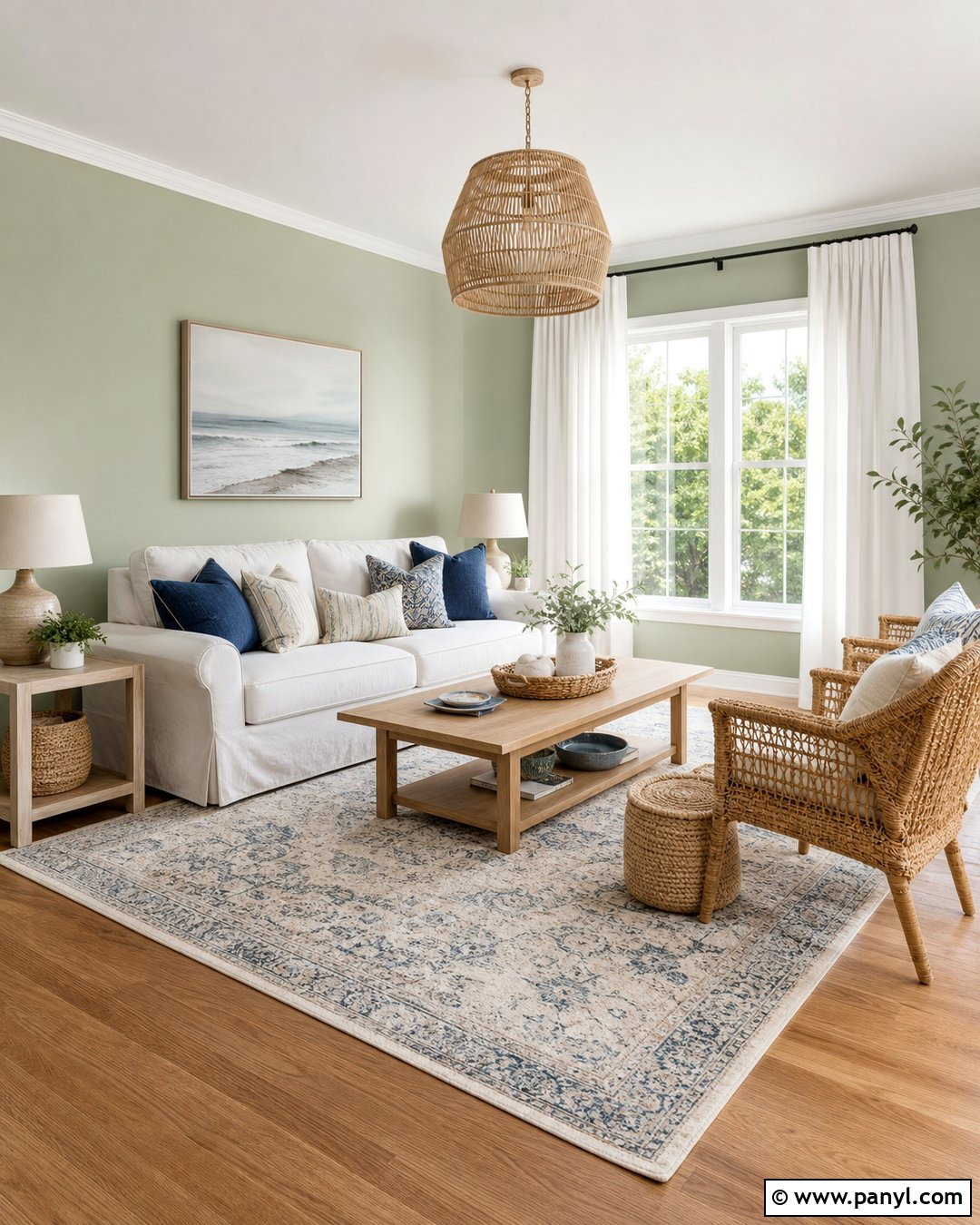 Sage Green Walls With Coastal Decor - 35 sage green wall color ideas