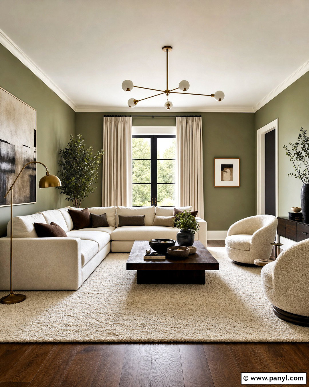 Sage Green Walls With Cream Furniture - 20 sage wall color ideas