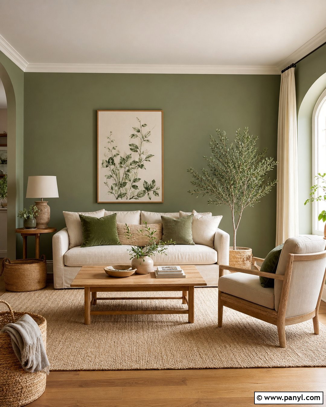 Sage Green Walls With Cream Furniture - 20 How To Decorate A Room With Green Walls