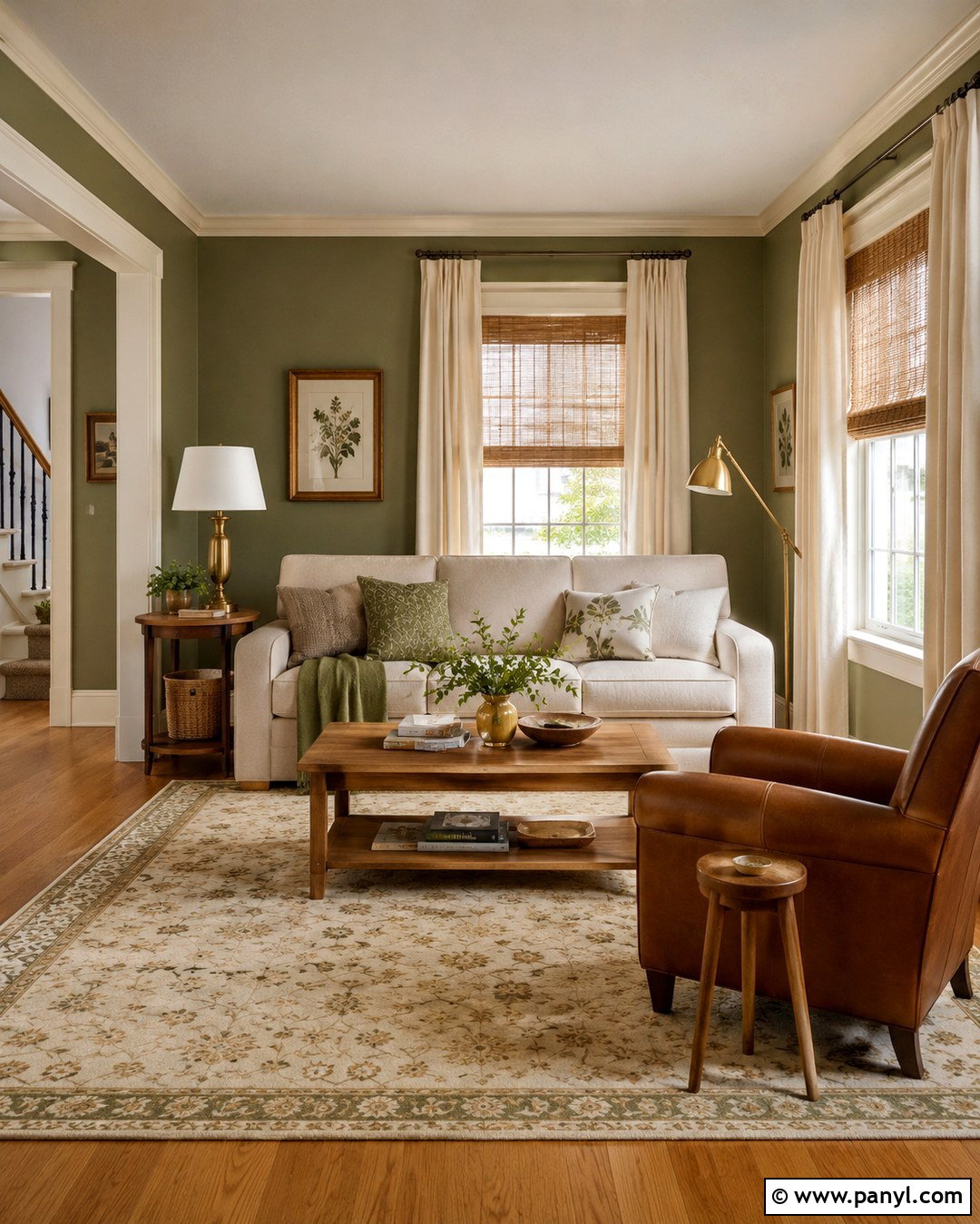 Sage Green Walls With Cream Trim - 20 Cream Trim Wall Color Ideas