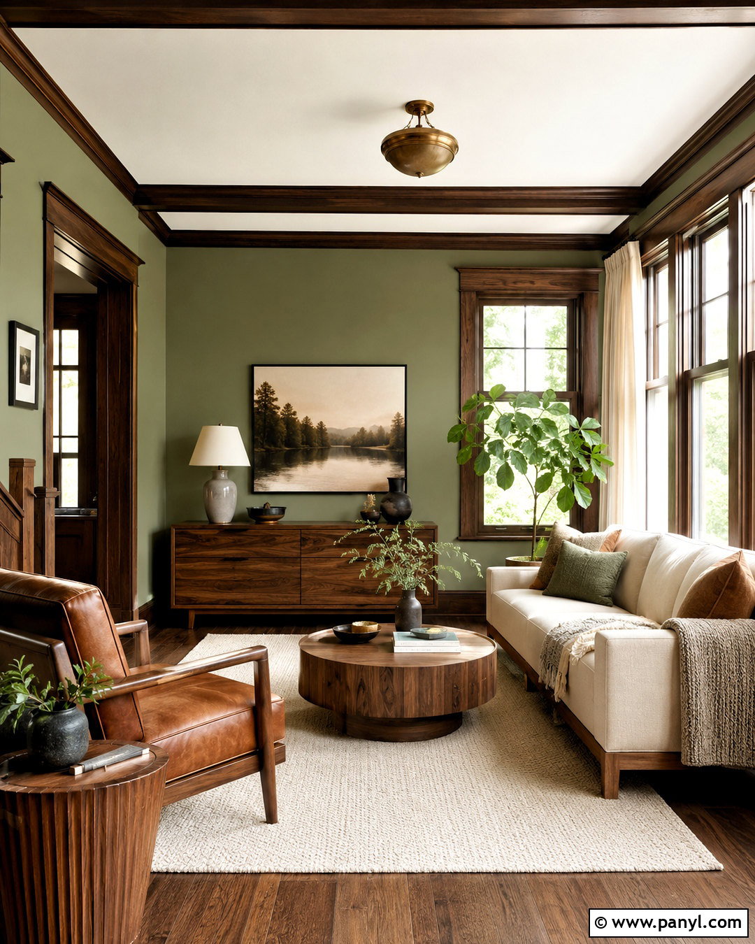 Sage Green Walls With Dark Wood - 20 Wall Colors That Go Well With Dark Wood Ideas