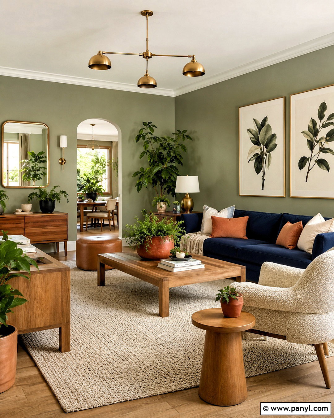 Sage Green Walls With Navy Blue Sofa - 20 Wall Color For Navy Blue Sofa Ideas