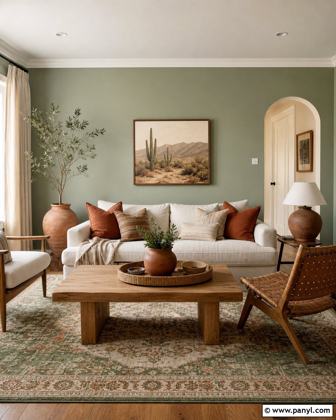 Sage Green Walls With Terracotta Decor - 35 sage green wall color ideas