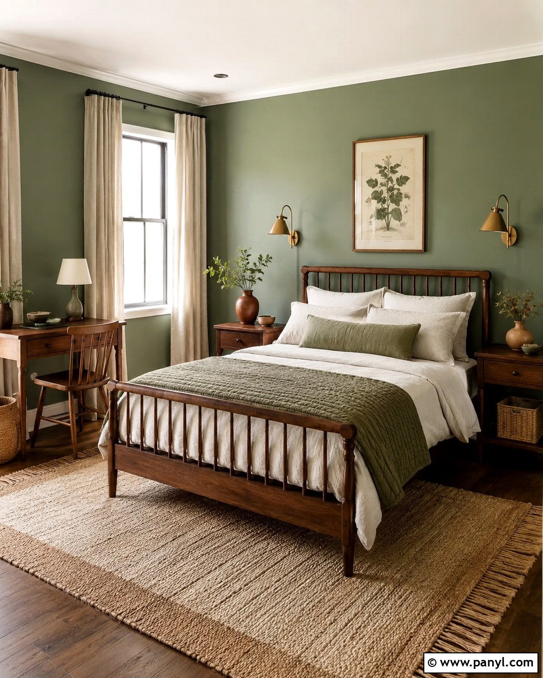 Sage Green Walls With Walnut Furniture - 20 Best Wall Color For Walnut Furniture Ideas