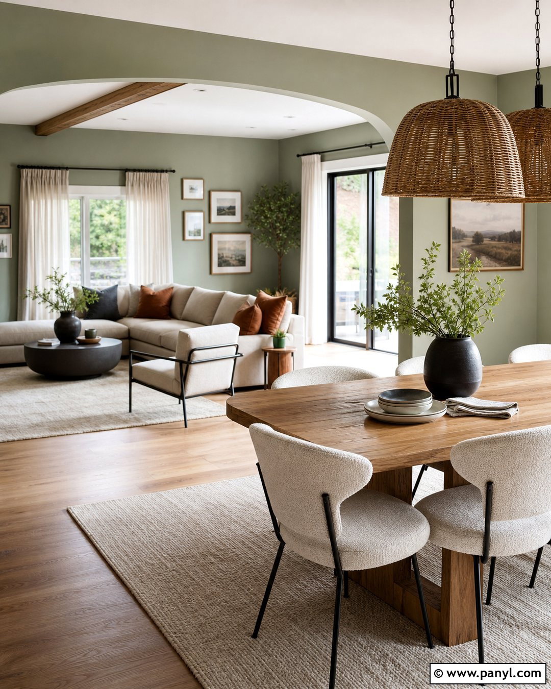 Sage Green Walls With Warm Neutrals - 25 Sage Green Painted Walls