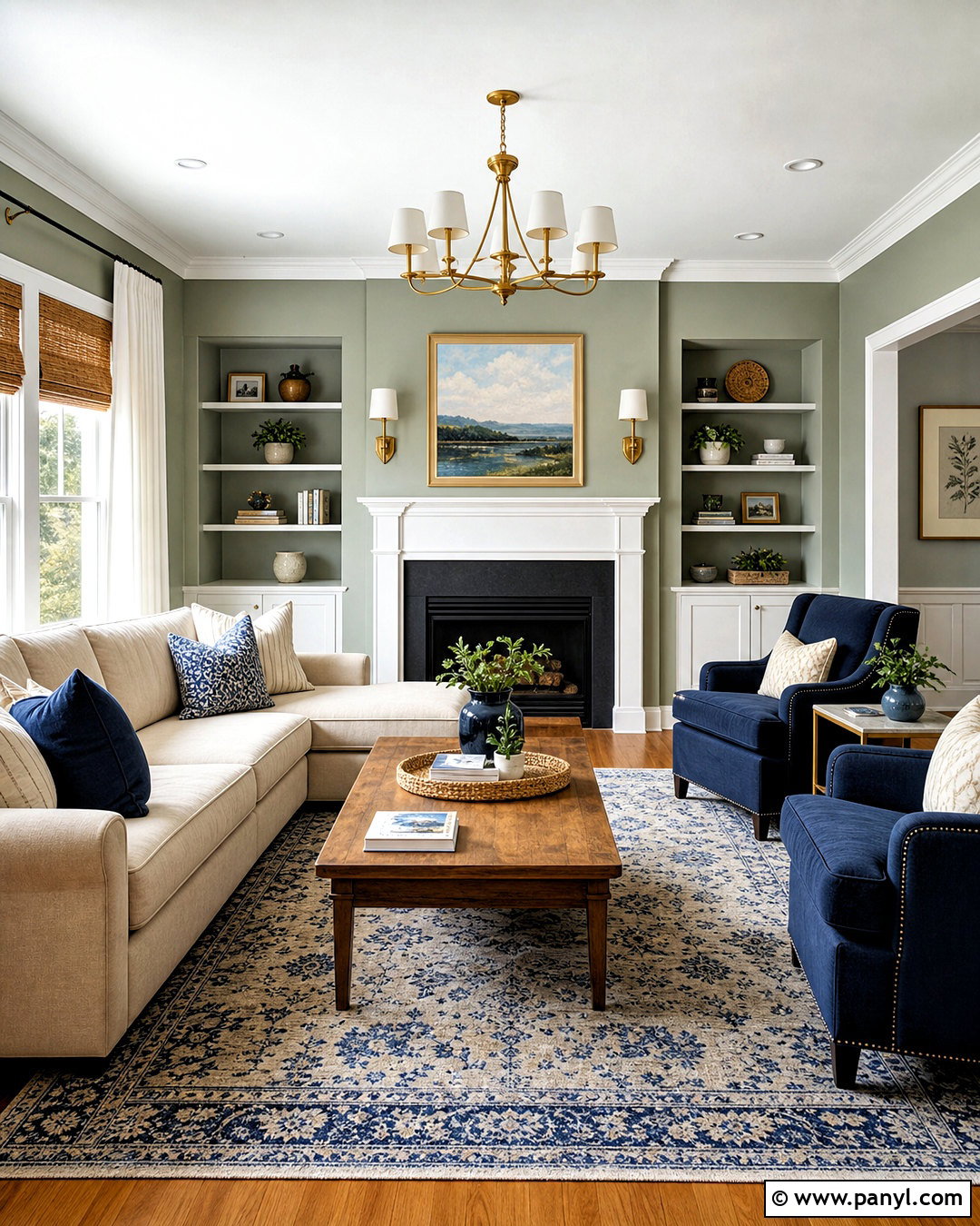 Sage Green Walls With White Trim - 20 sage wall color ideas
