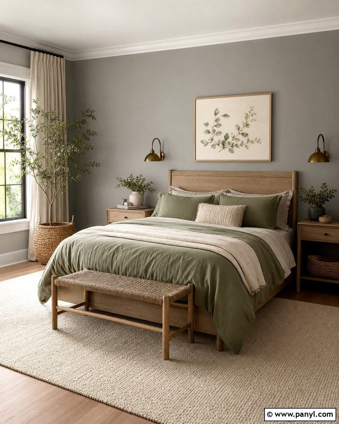 Sage Green With Gray Walls - 25 Colors That Go With Gray Walls
