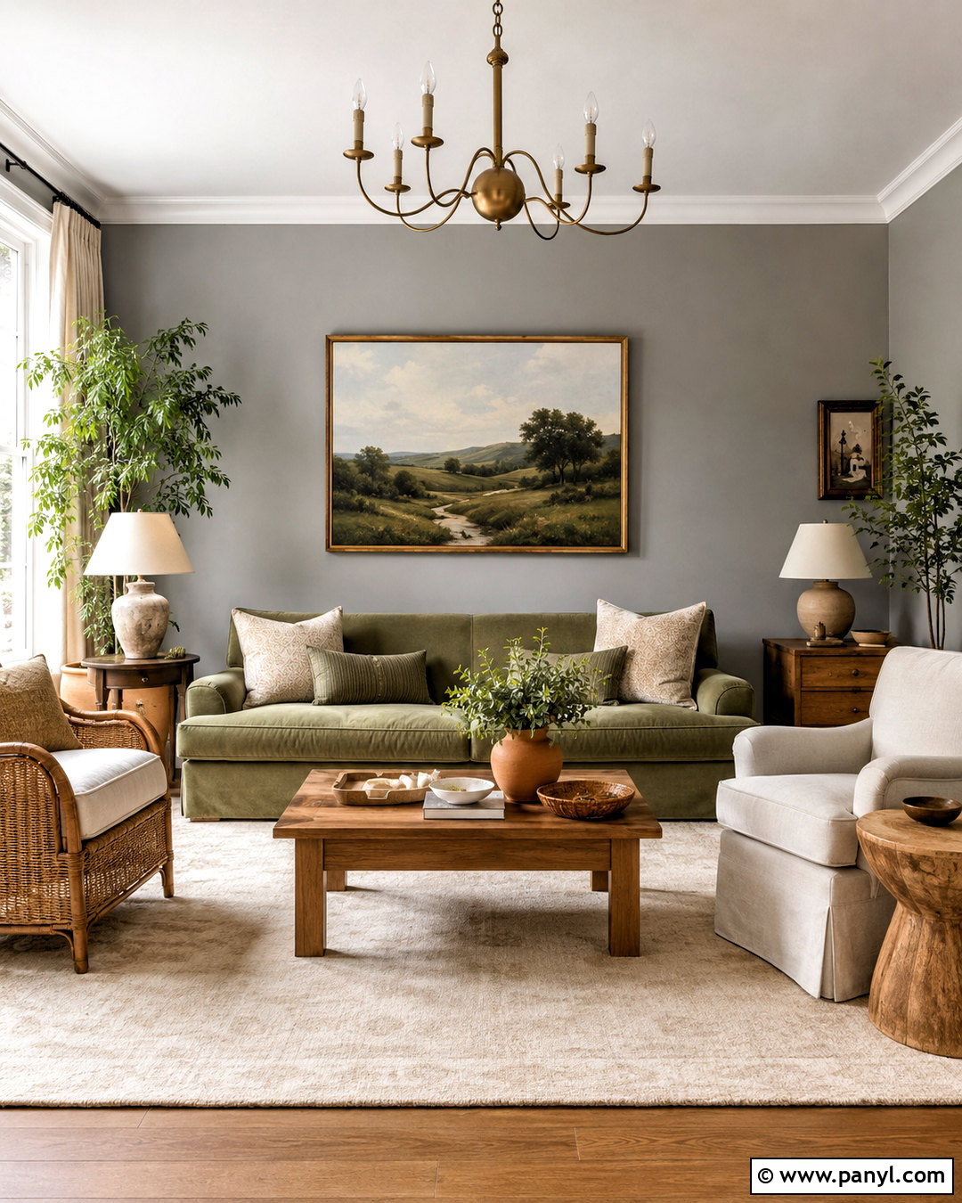 Sage Green With Grey Walls - 20 What Goes With Grey Walls