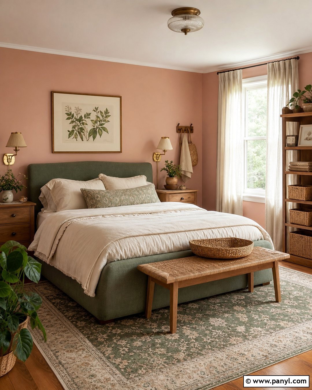 Sage Green With Pink Walls - 20 Colours That Go With Pink Walls