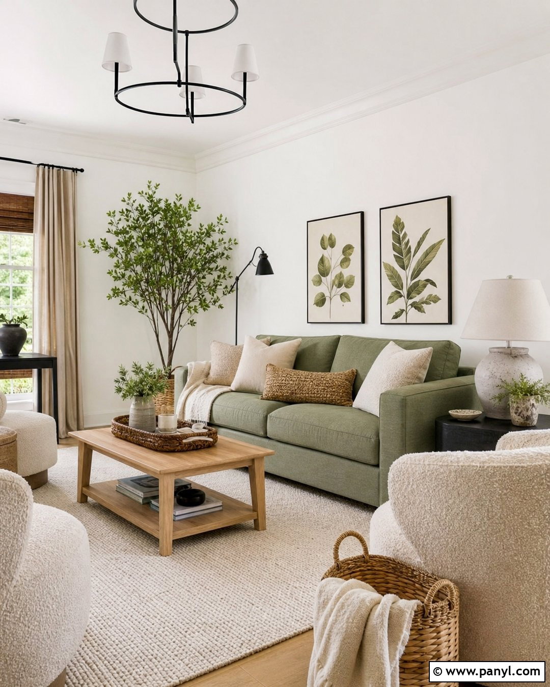 Sage Green With White Walls - 20 Shades For White Walls