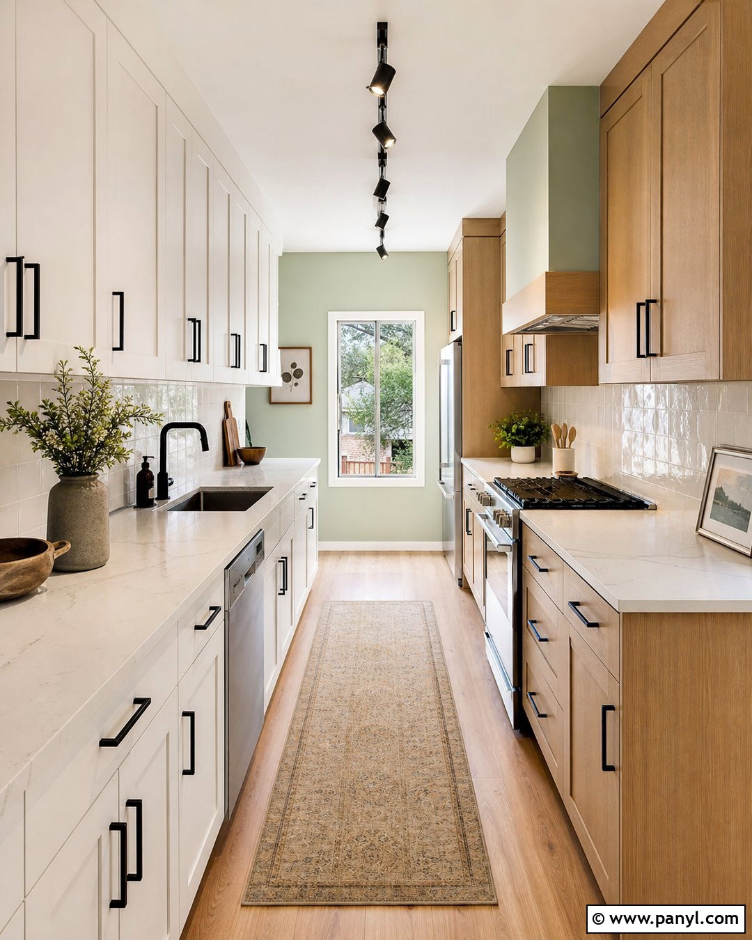 Sage Kitchen Walls In A Galley Kitchen - 25 sage wall kitchen ideas
