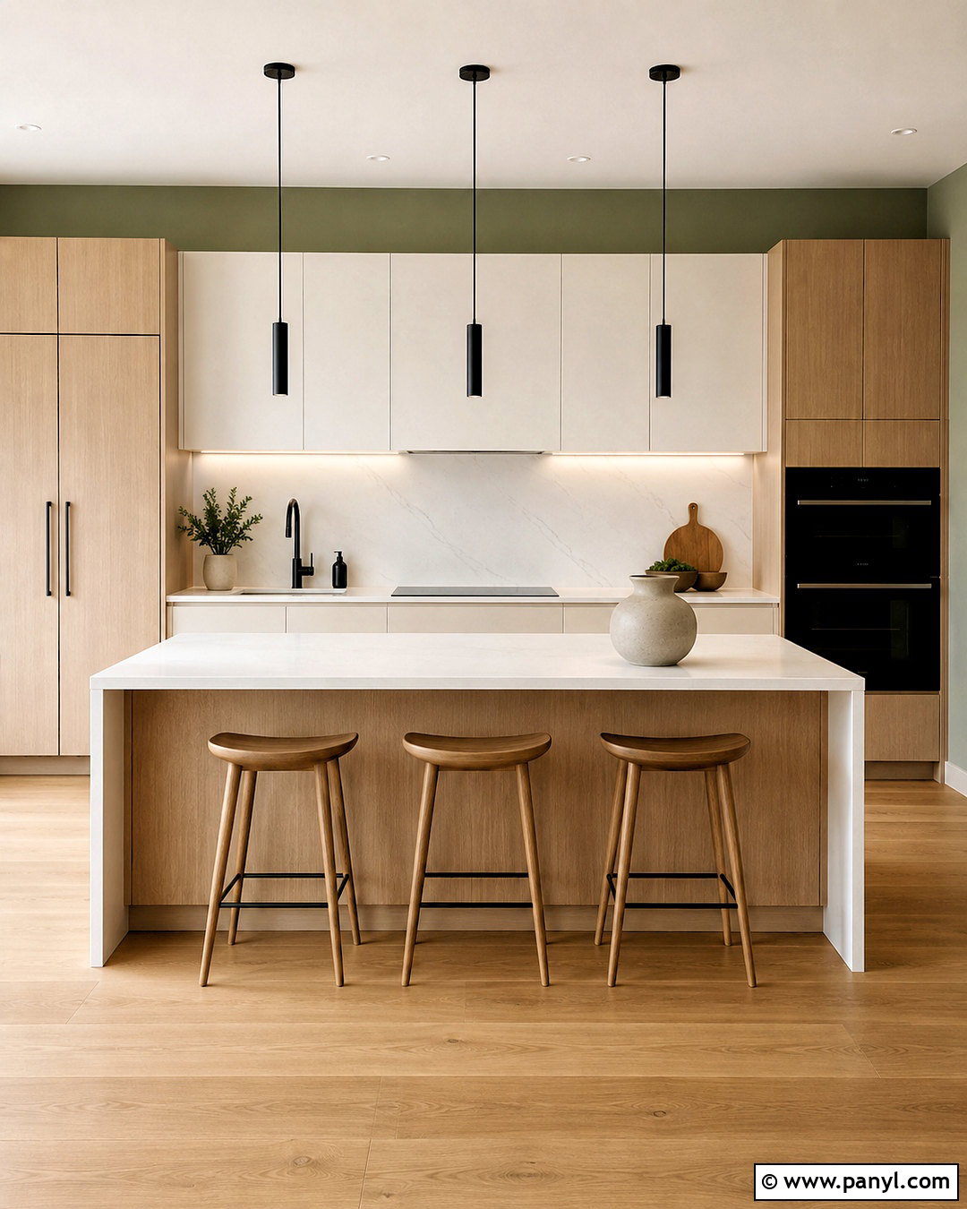 Sage Kitchen Walls In A Modern Kitchen - 35 sage kitchen walls
