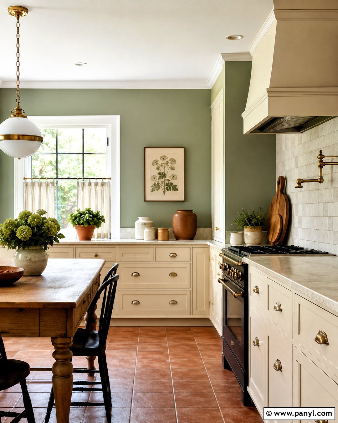 Sage Kitchen Walls With Cream Cabinets - 35 sage kitchen walls