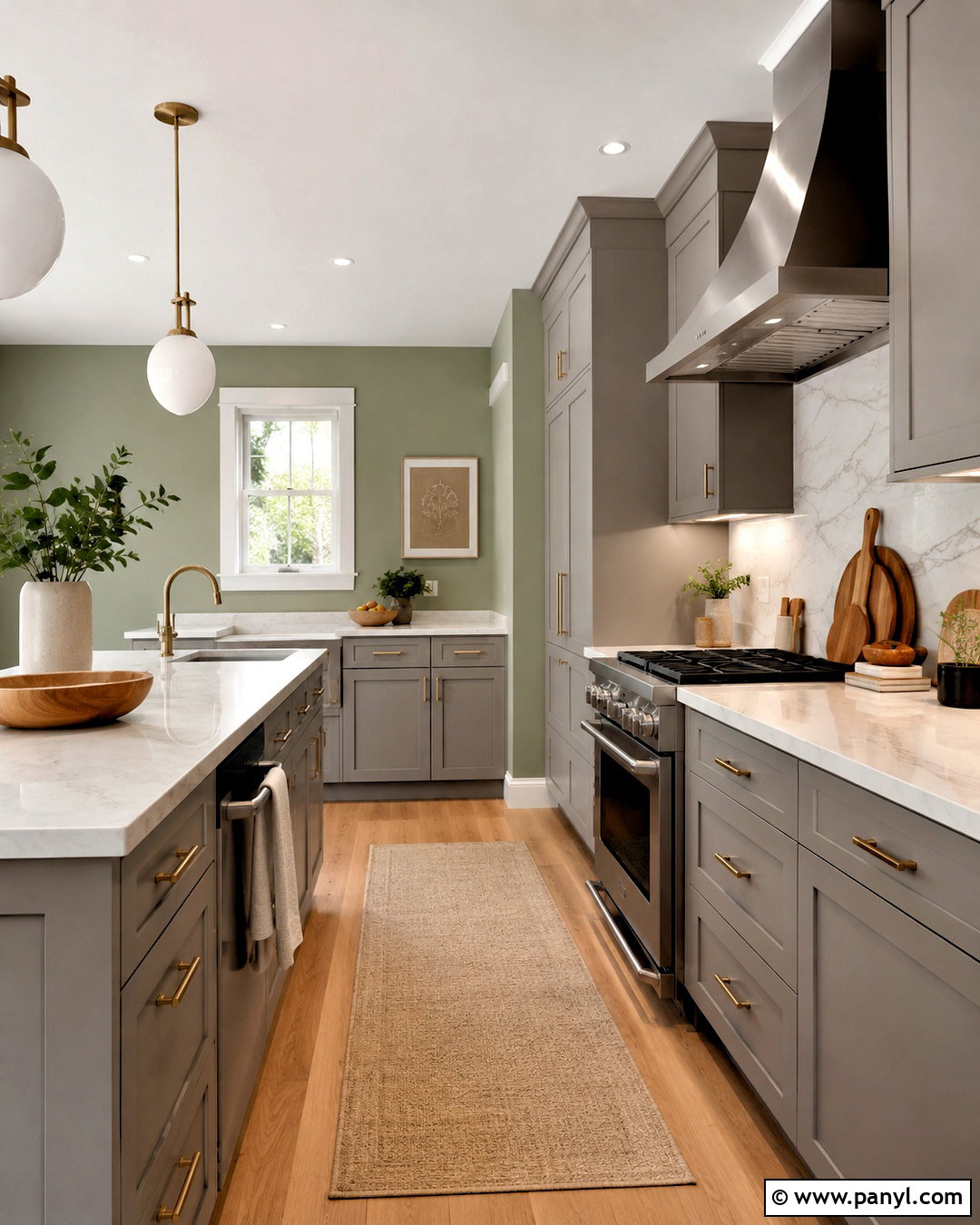 Sage Kitchen Walls With Gray Cabinets - 35 sage kitchen walls