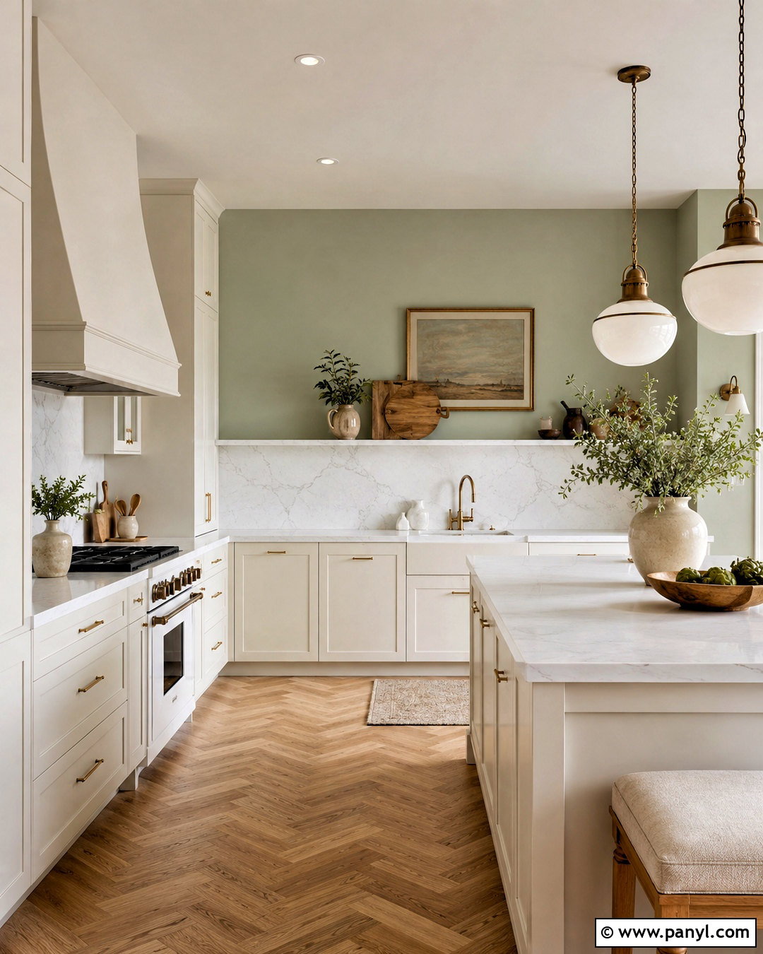 Sage Kitchen Walls With Marble Counters - 35 sage kitchen walls