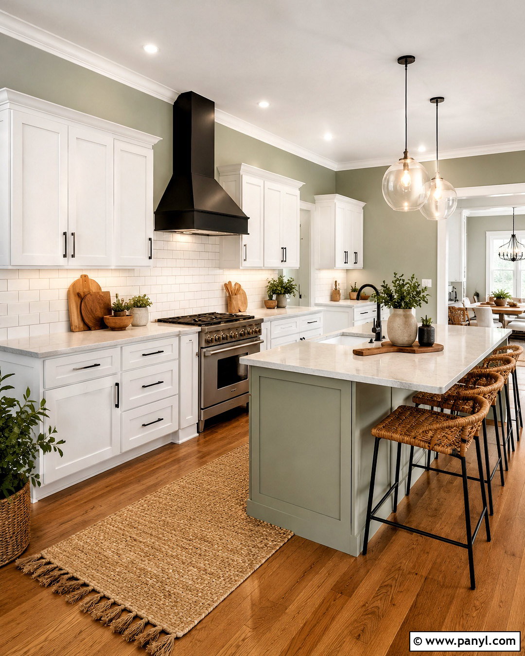 Sage Kitchen Walls With White Subway Tile - 35 sage kitchen walls