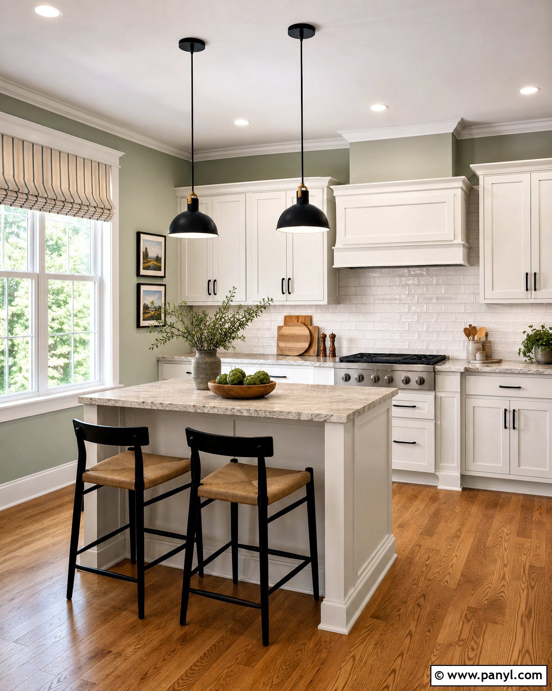 Sage Kitchen Walls With White Trim - 35 sage kitchen walls