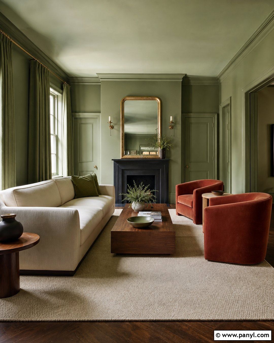 25 Sage Living Room Walls for a Calm and Cozy Modern Retreat