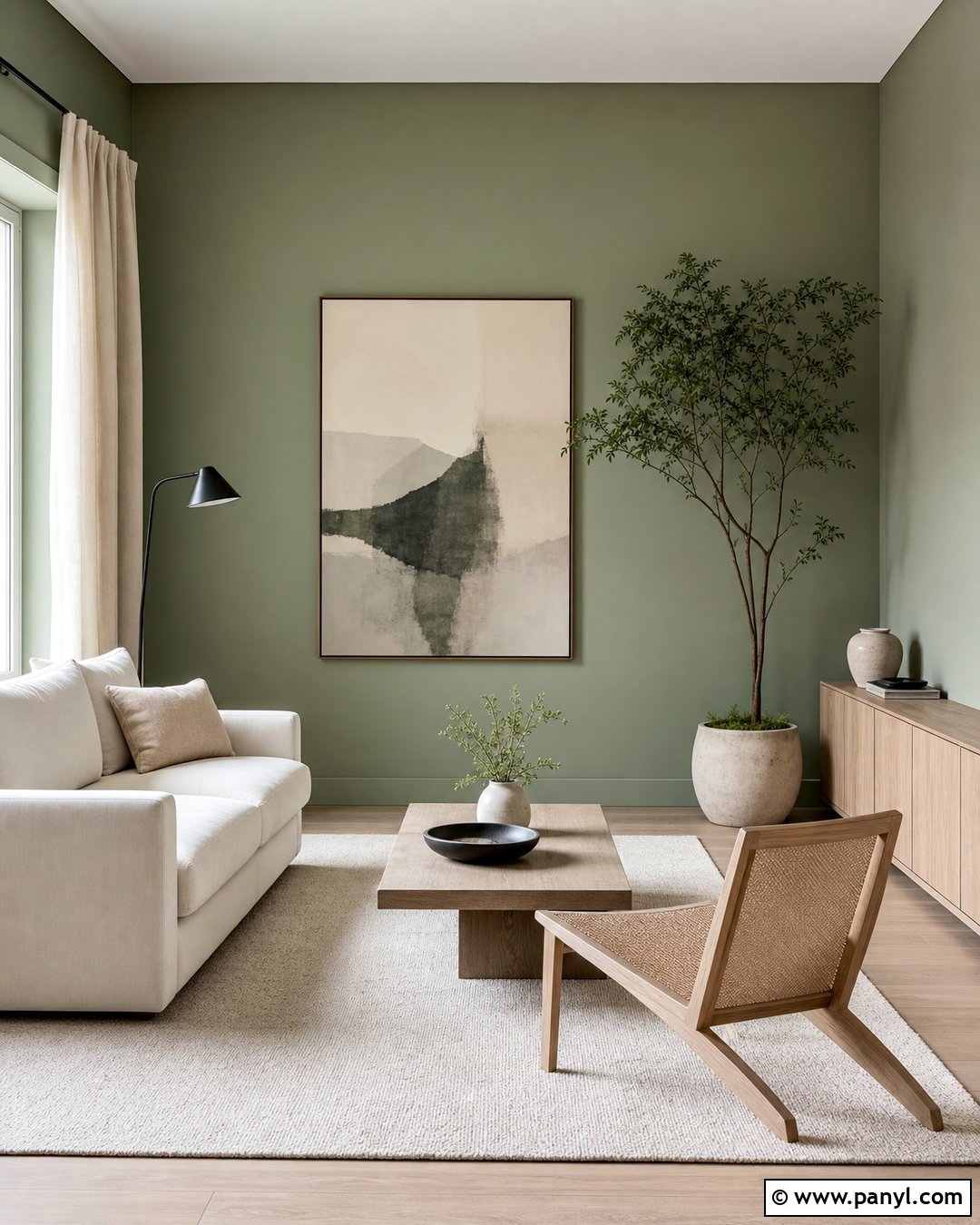 Sage Living Room Walls With Minimalist Furniture - 25 Sage Living Room Walls