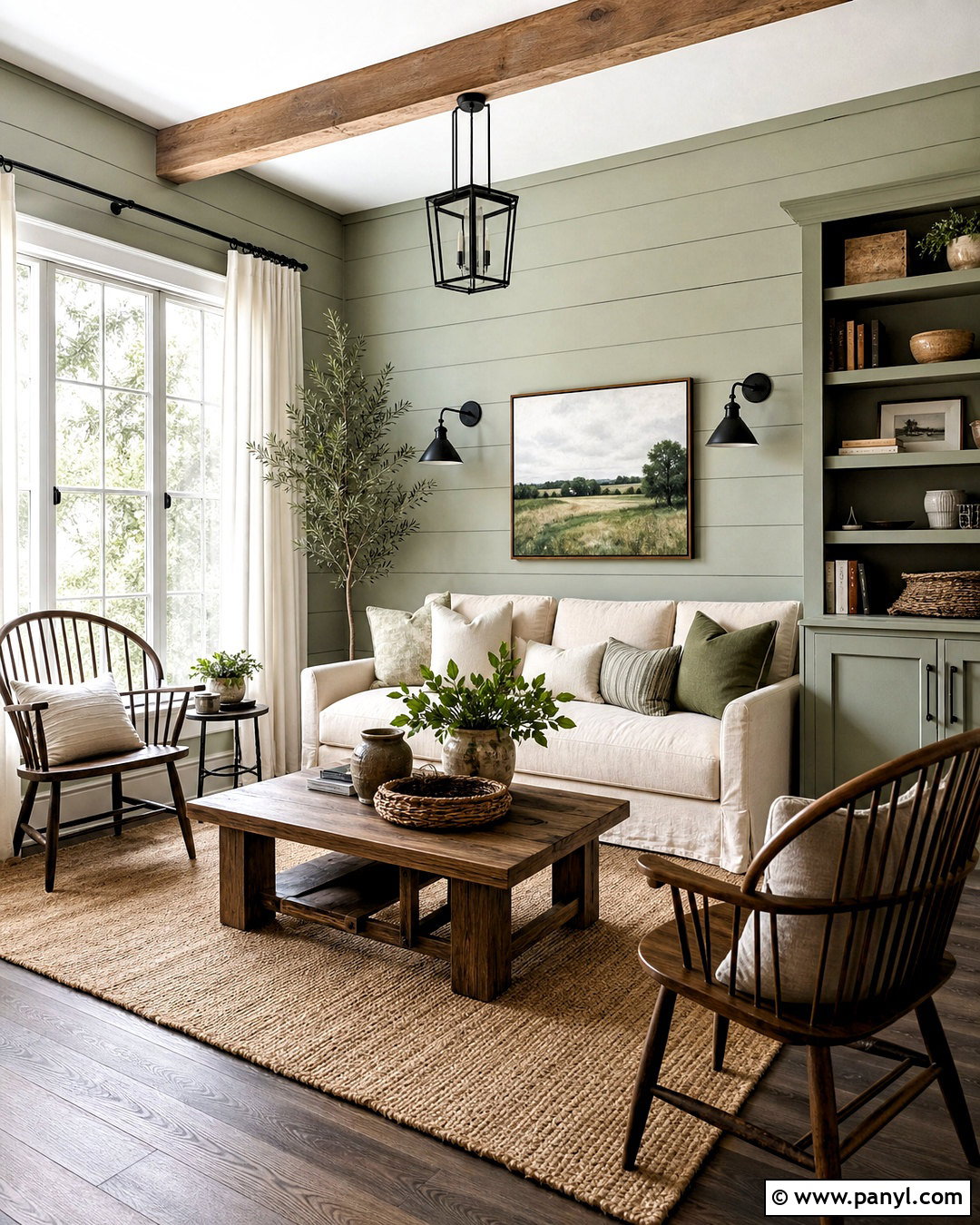 Sage Shiplap Living Room Walls - 20 sage walls living room ideas