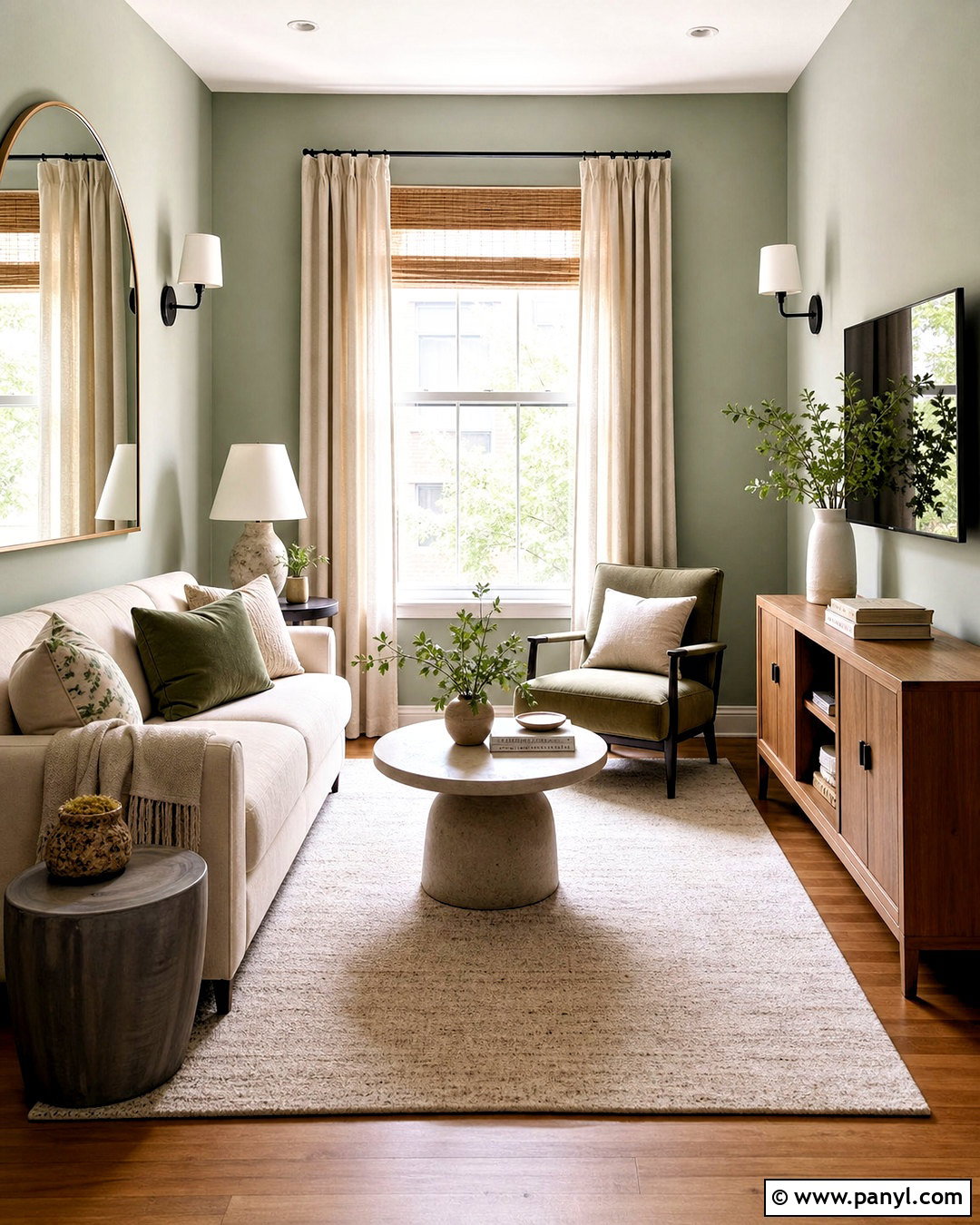 Sage Walls Small Living Room - 20 sage walls living room ideas
