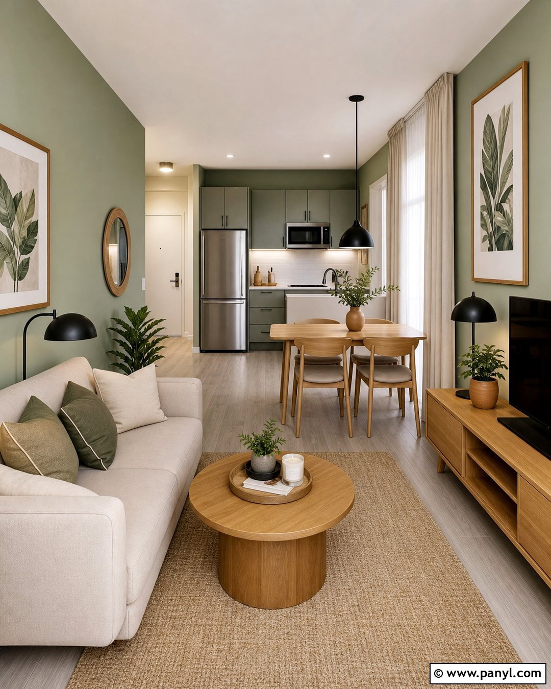 Sage Walls With Grey Apartment Floor - 20 Sage Walls Grey Floor Ideas
