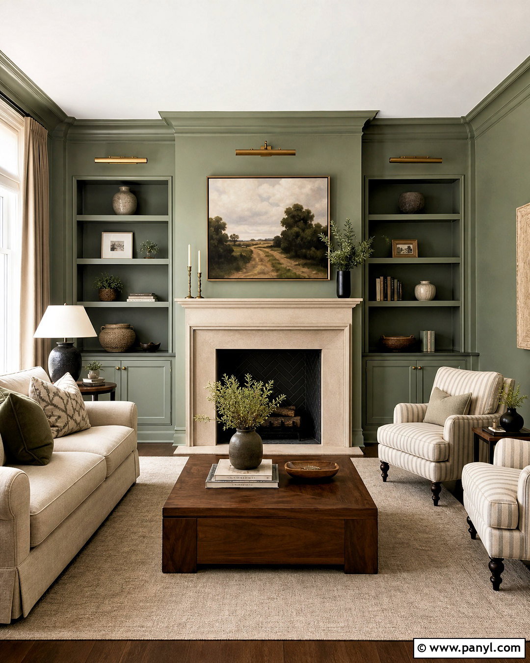 Sage Wisdom Fireplace Living Room - 20 sage wisdom benjamin moore ideas