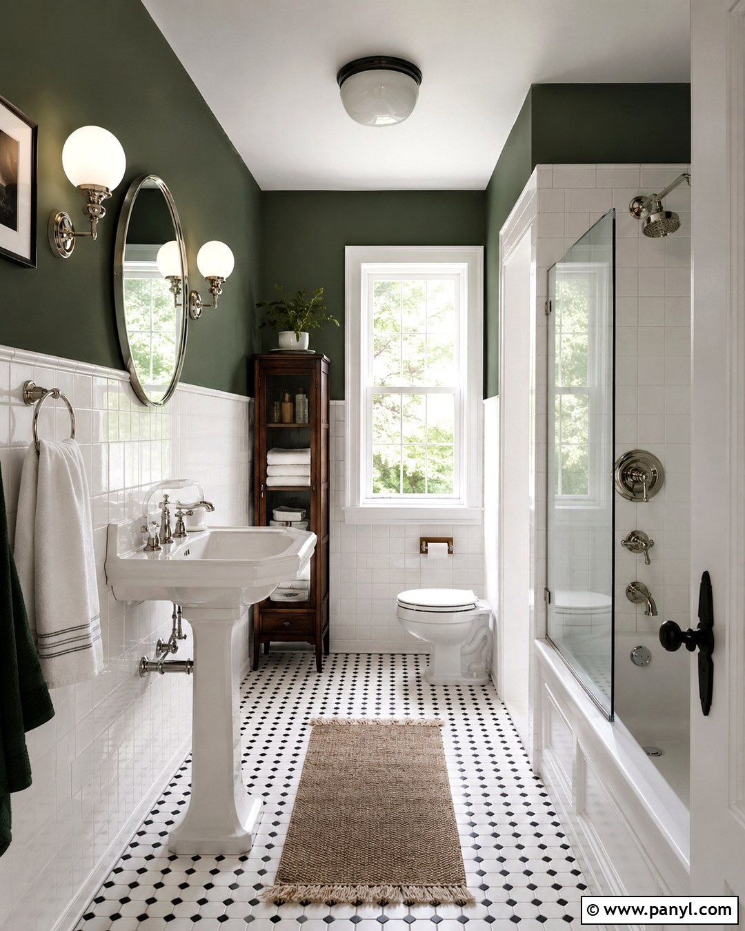 Salamander Bathroom With Pedestal Sink - 20 Benjamin Moore Salamander Bathroom Ideas