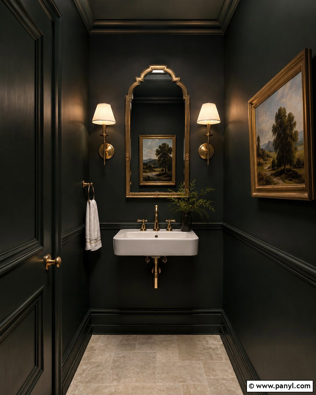 20 Benjamin Moore Salamander Bathroom Ideas: Moody Retreats
