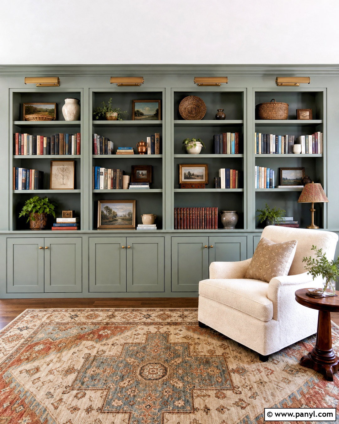 Salisbury Green Built-In Bookcases - 20 salisbury green benjamin moore ideas