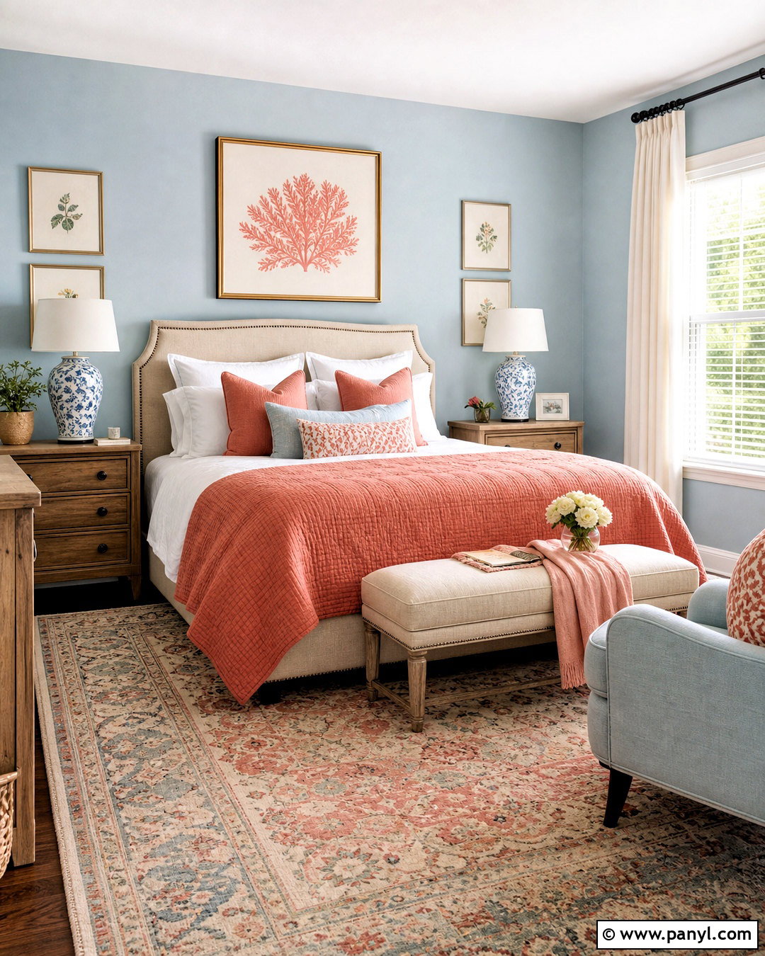 Salmon And Dusty Blue Color Palette - 20 salmon color palette ideas