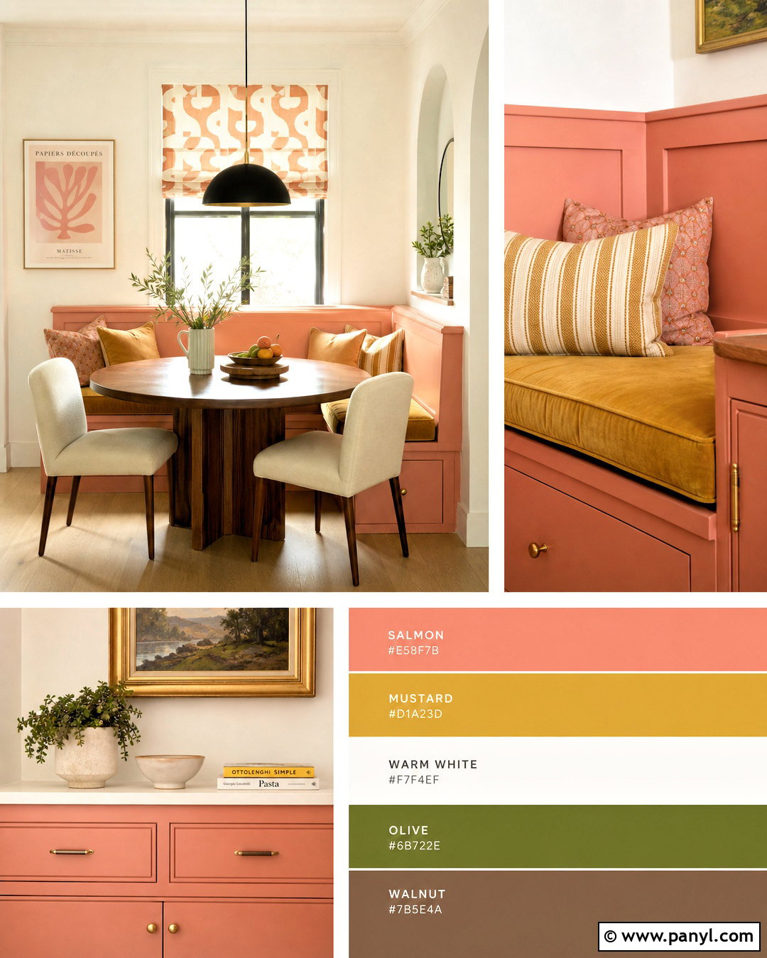 Salmon And Mustard Yellow Color Palette - 20 salmon color palette ideas
