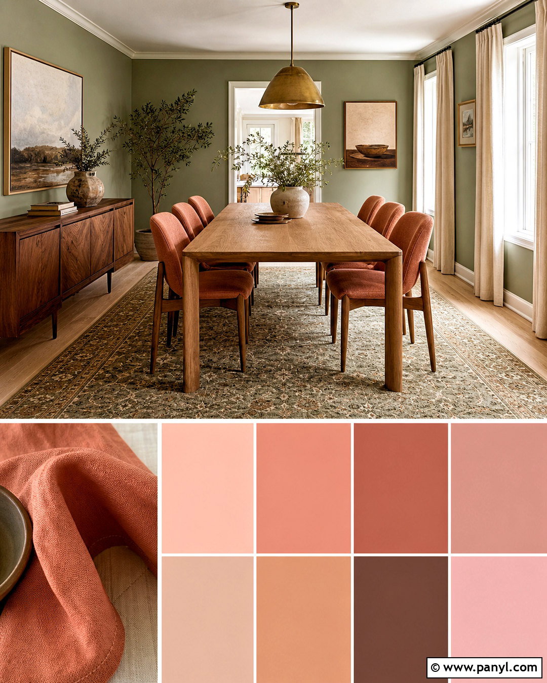 Salmon And Sage Green Color Palette - 20 salmon color palette ideas