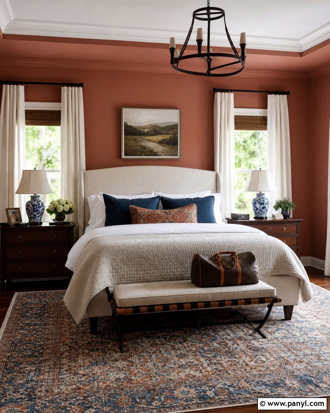 Salmon Guest Bedroom - 30 Salmon Wall Color Ideas