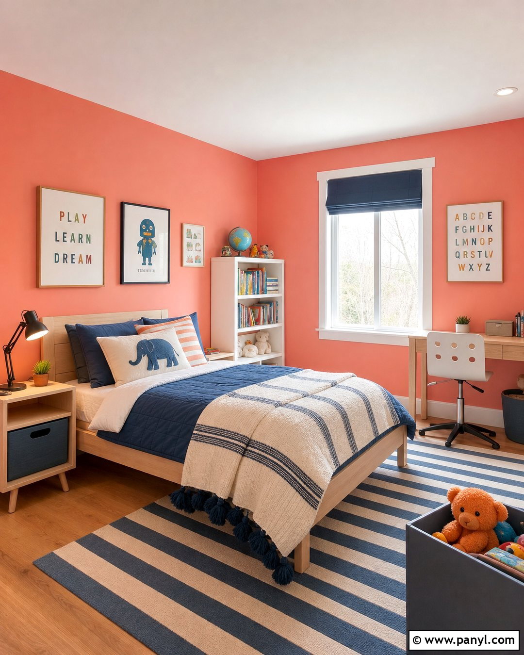 Salmon Kids Bedroom - 30 Salmon Wall Color Ideas
