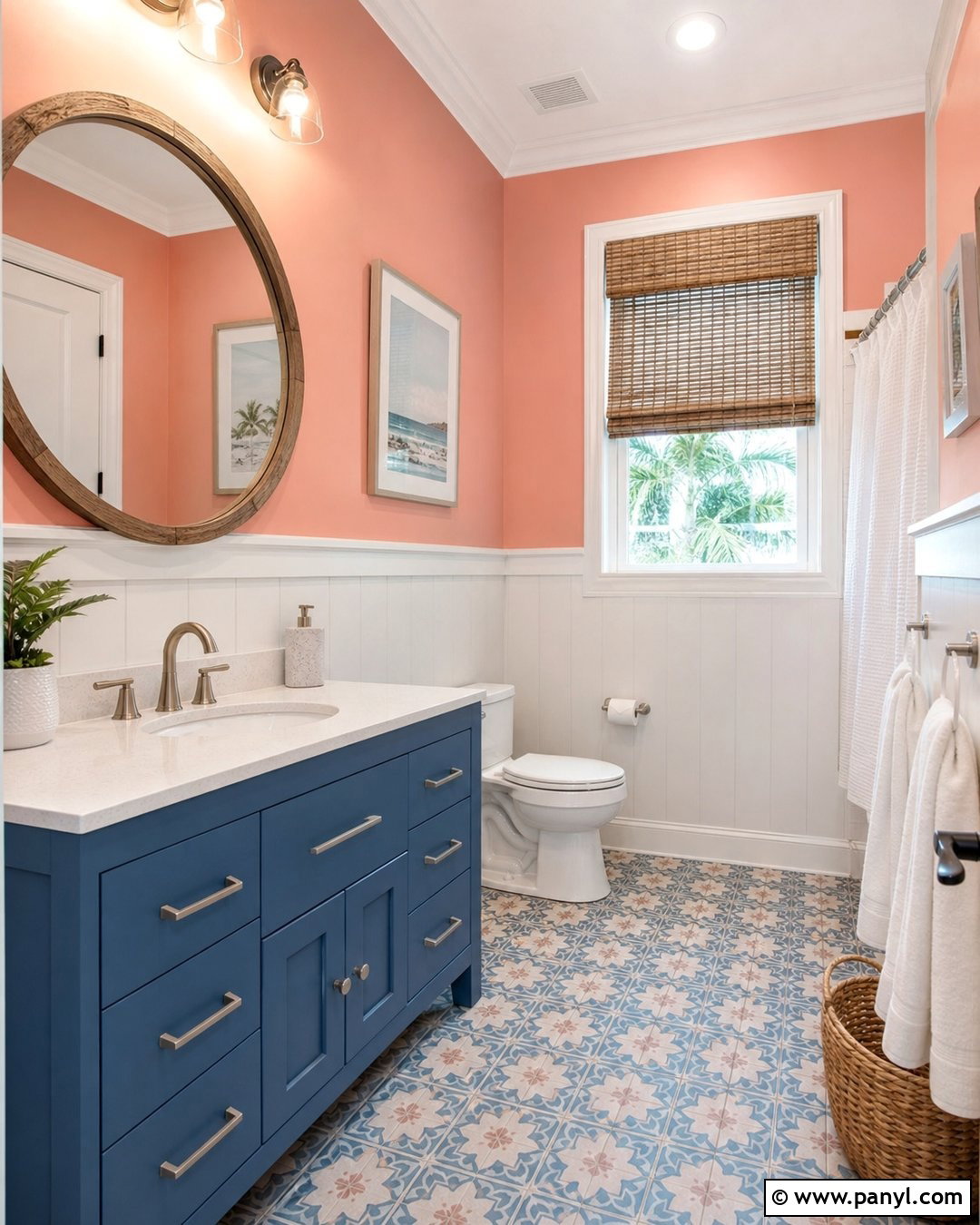 Salmon Pink And Ocean Blue Walls - 20 Pink And Blue Wall Colors