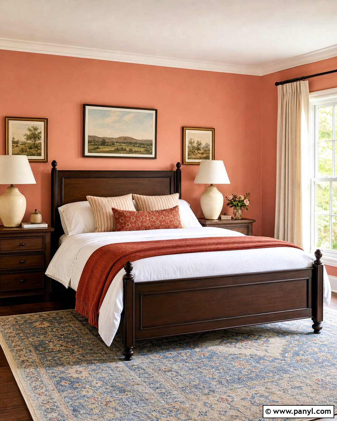 Salmon Pink Guest Room - 20 pink room colors
